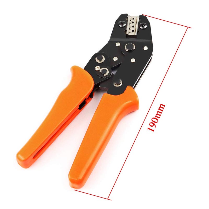 GeeBat Crimping Tool Crimper Plier Ratcheting Wire Pin Connectors for AWG28-16 (0.1-1.5mmÂ²) PH2.0mm/XH2.54mm/Dupont 2.54mm/TAB 2.8mm 3.0mm 3.96mm 4.8mm/KF2510/JST Servo Terminals (Crimping Tool) - Image 3